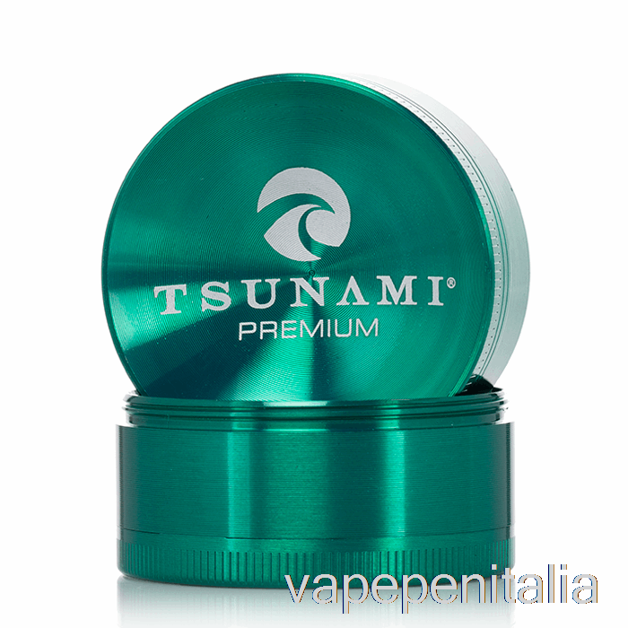 Vape In Italy Tsunami Smerigliatrice Superiore Affondata Da 4 Pezzi Da 1,9 Pollici Verde (50 Mm)